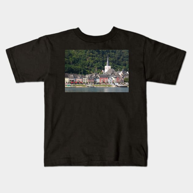 Old town, St. Goar, Rhineland-Palatinate, Germany, Rhine, Middle Rhine Kids T-Shirt by Kruegerfoto